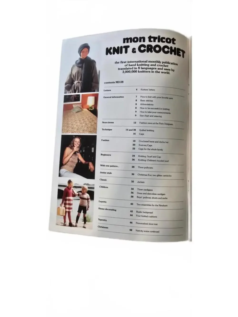 Vintage mon tricot Knit & Crochet Special Caps Booklet